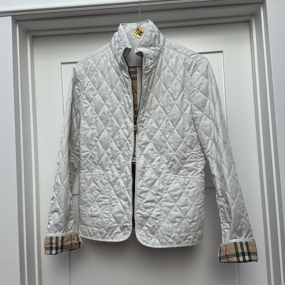 Burberry Quilted Jacket - Warm White